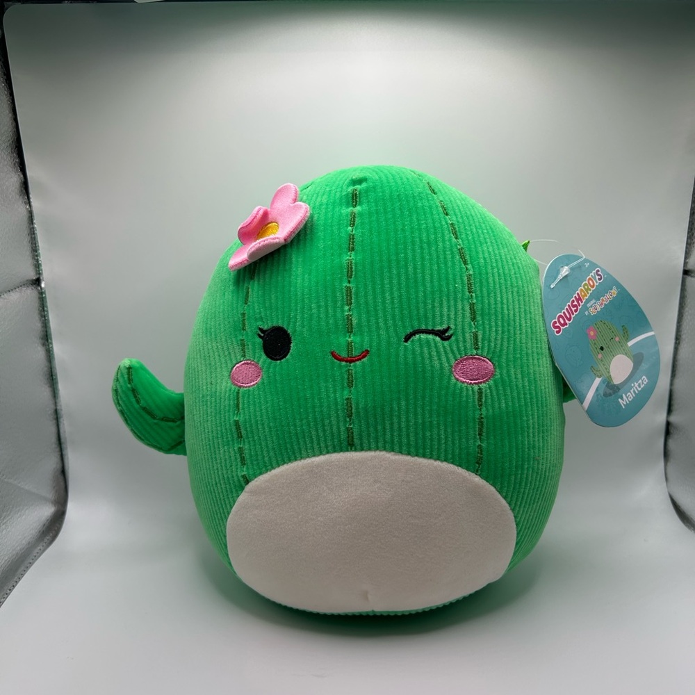 Squishmallows™ 8''inch Maritza the Cactus with a cute pink flower Plush Toy